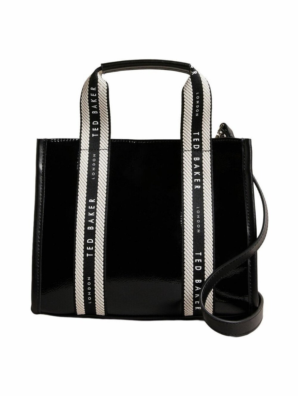 Ted Baker London Celiane Black Patent Leather Small Tote NWOT